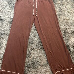 Victoria's Secret Rust Sparkle Wide-Leg Lounge Pants
